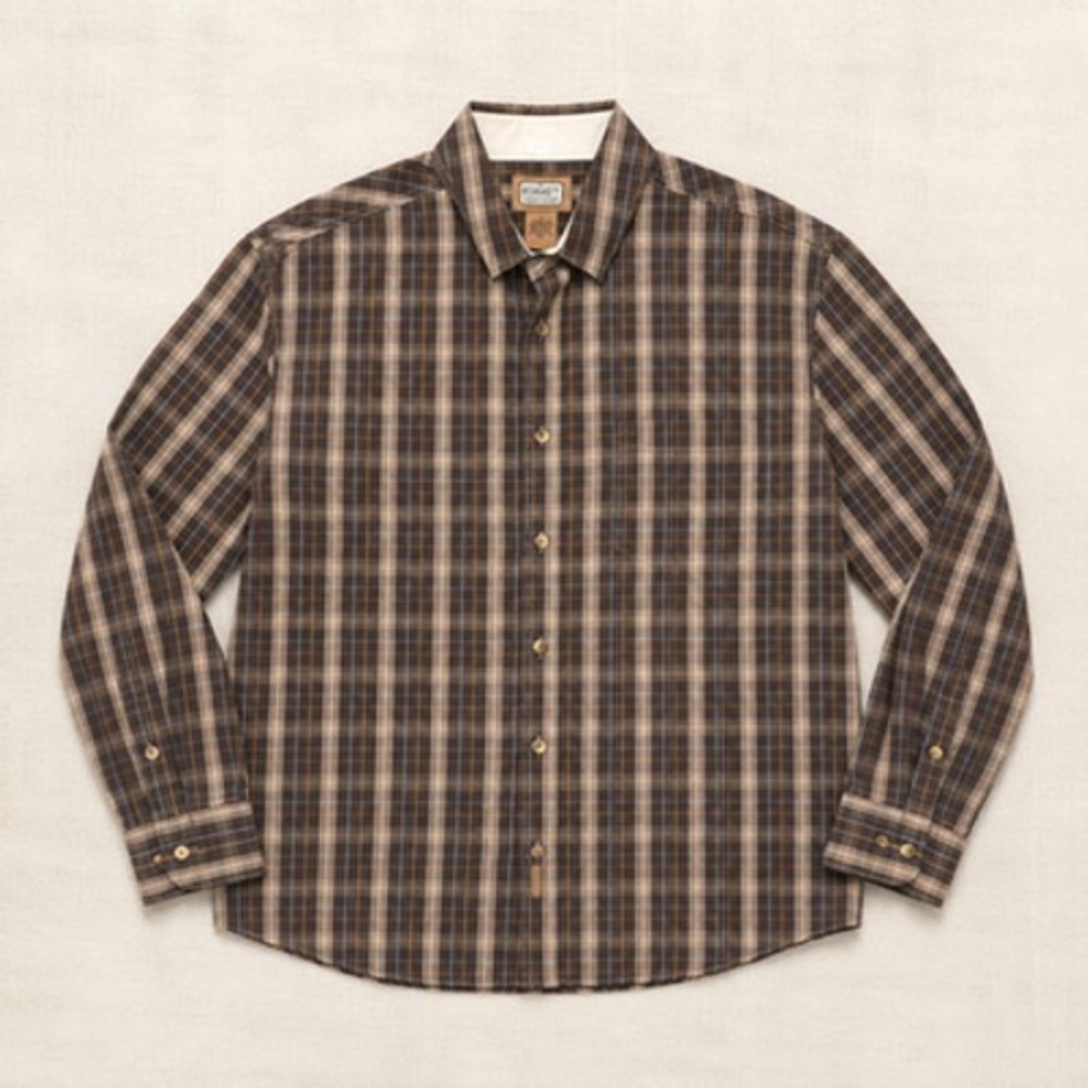 C.E.‎ Schmidt Workwear Shirt Mens XL Brown Plaid Button Up Pockets